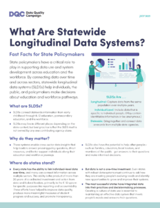 What Are Statewide Longitudinal Data Systems?