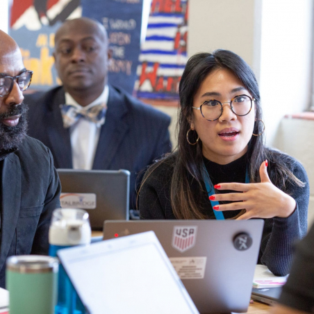 History teachers planning Middle school history teachers discuss their lesson plans for teaching about the Great Depression.